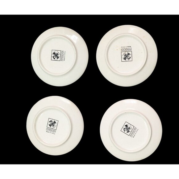 Mini "How To Build A Snowman" Plate Set Of 4 With Gift Box Adorable Winter Decor - Picture 4 of 7